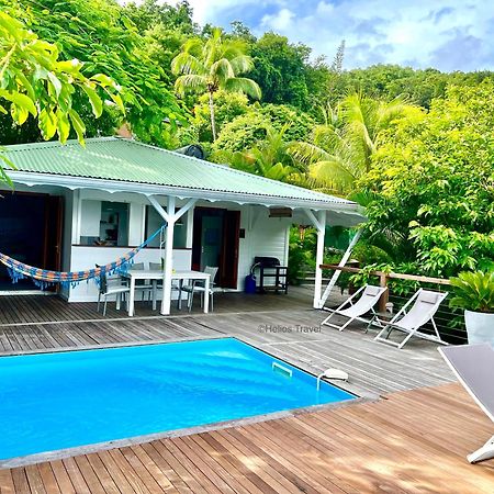 Case Coco Pointe Batterie. Piscine, Vue Mer, 4 P. Deshaies Bagian luar foto