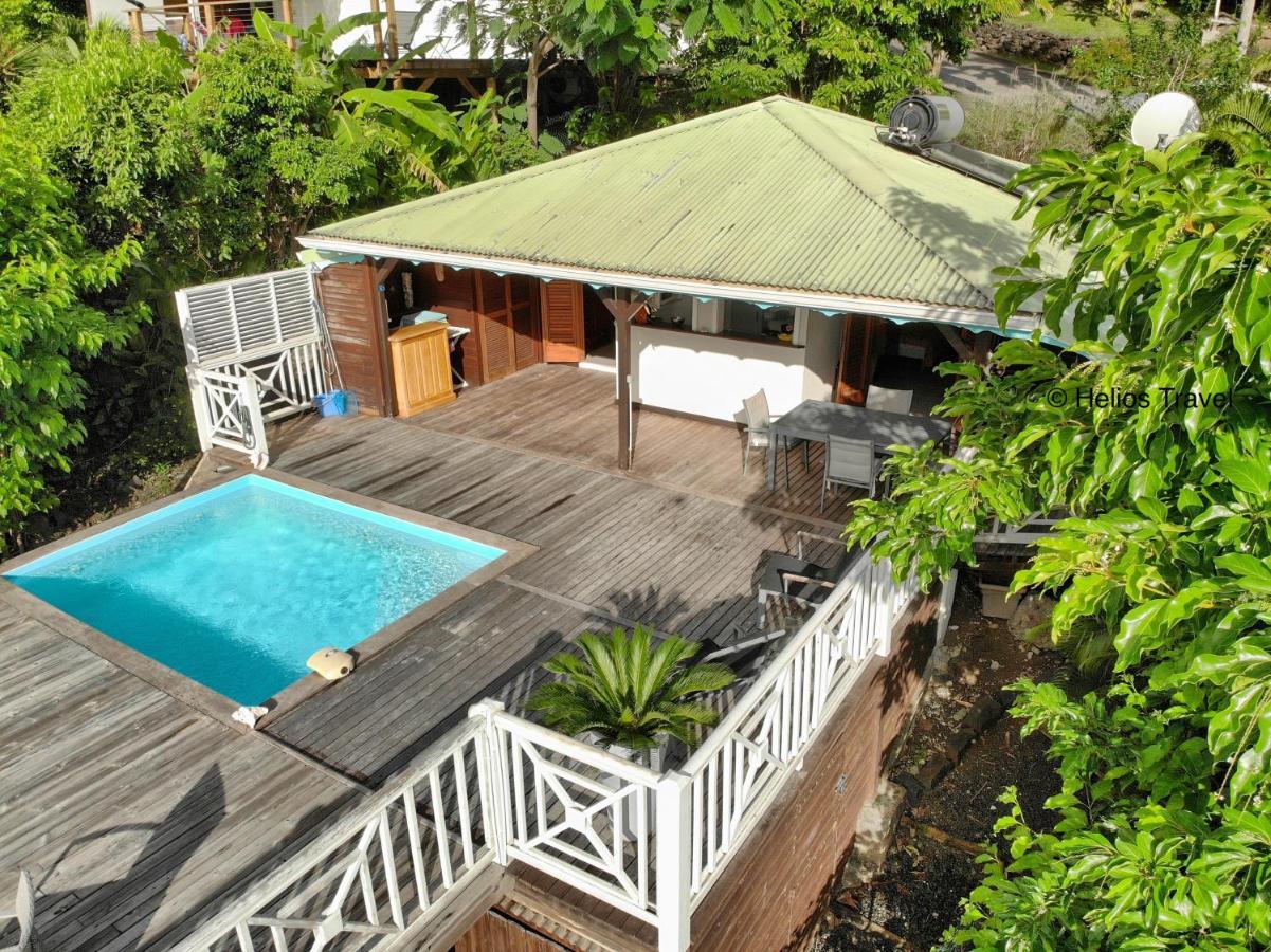 Case Coco Pointe Batterie. Piscine, Vue Mer, 4 P. Deshaies Bagian luar foto