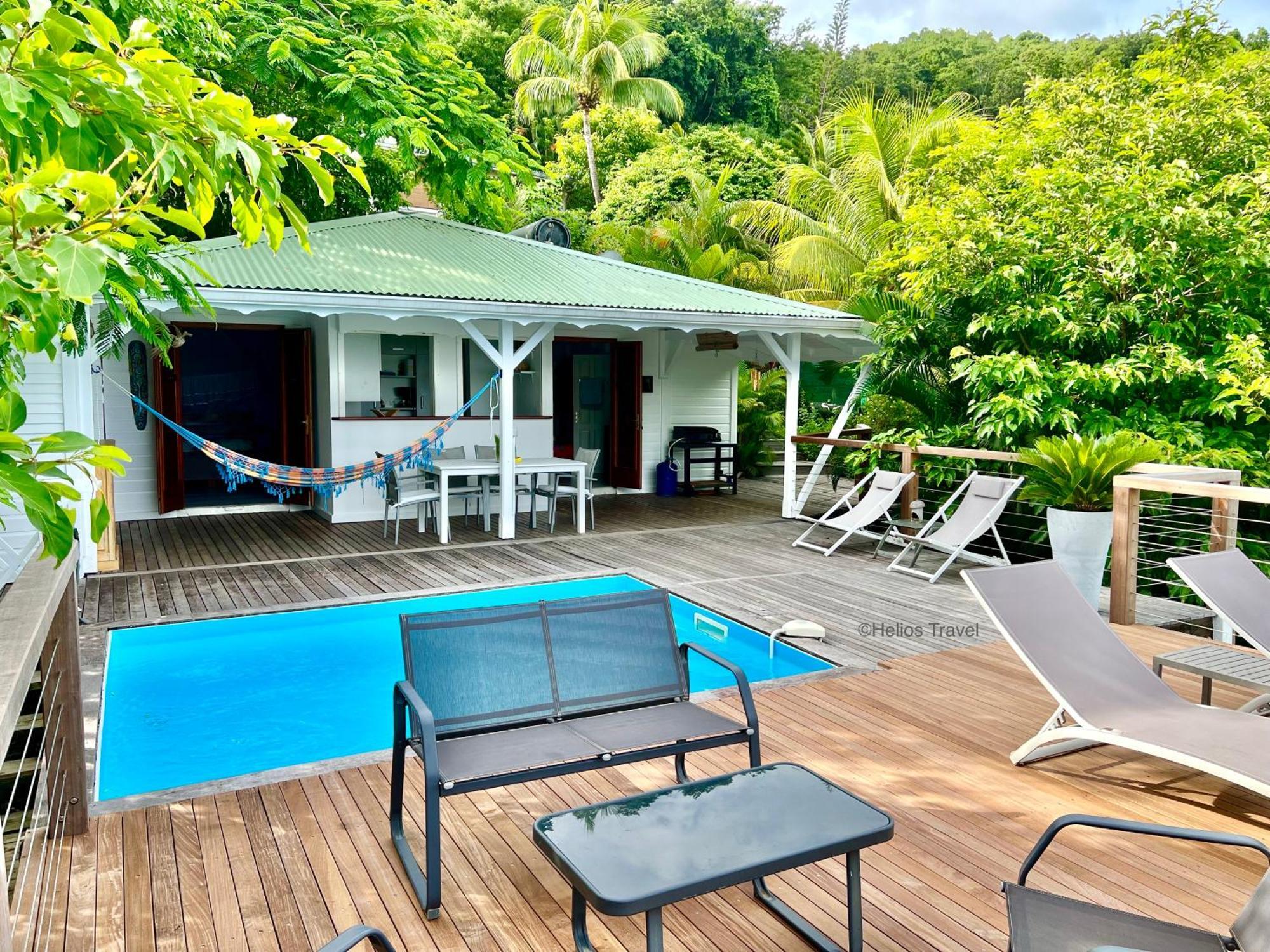 Case Coco Pointe Batterie. Piscine, Vue Mer, 4 P. Deshaies Bagian luar foto